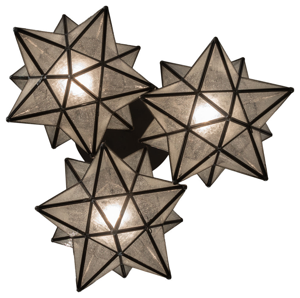 23 Wide Moravian Star 3 Light Cascading Pendant