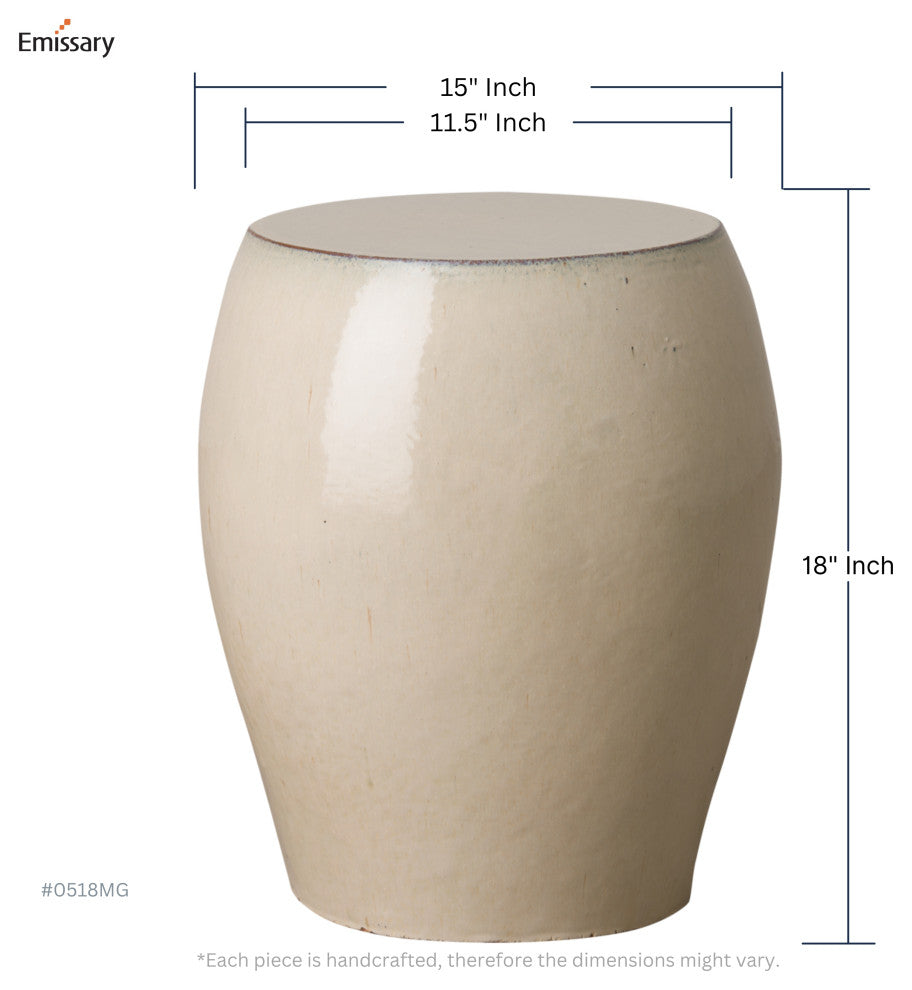 Seiji Garden Seat, Cream 15x18