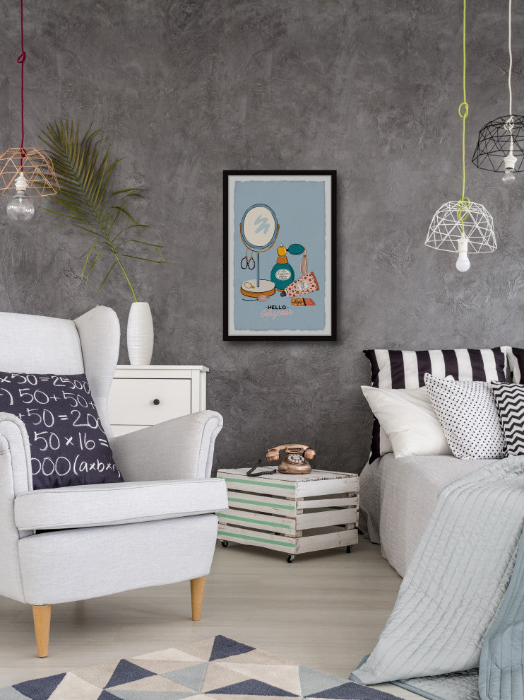 "Women's Accessories" Framed Painting Print, 16x24