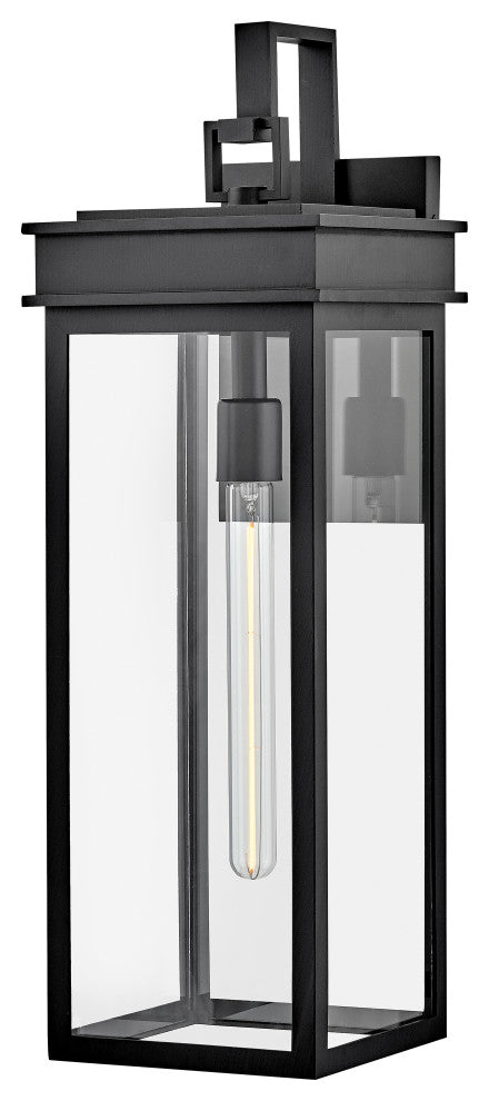 Lark Cole Medium Wall Mount Lantern, Black