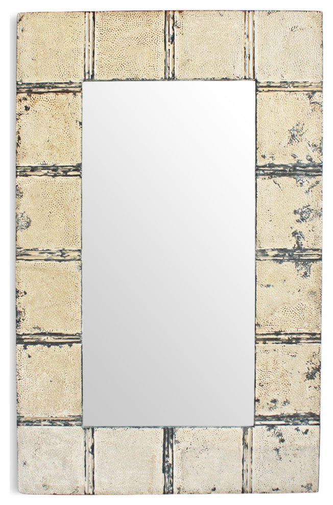 Vintage Ceiling Tin Mirror