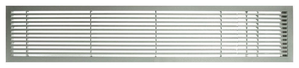 AG20 Series 4"x24" Right Door Solid Aluminum Fixed Bar, Brushed Satin