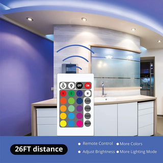 WBM Smart Remote Control Led Strip Light With 24 Key, RGB Led Strip Light 16 ft.