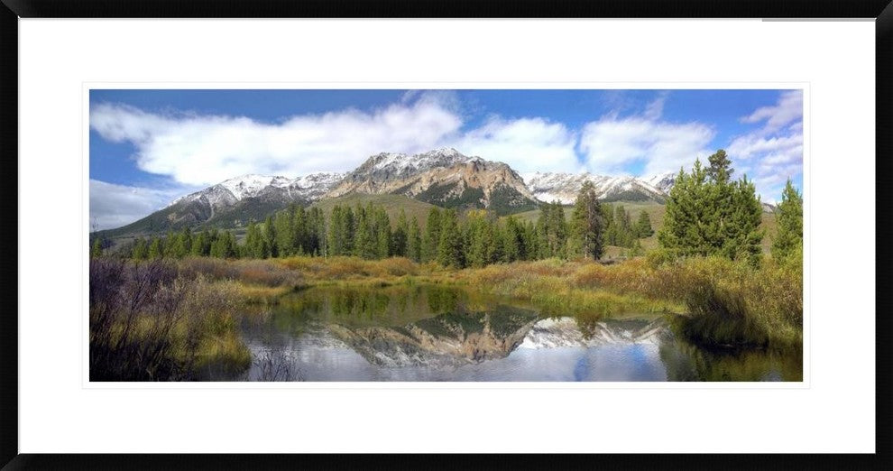 "Easely Peak, Boulder Mountains, Idaho" Framed Print by Tim Fitzharris, 38"x20"