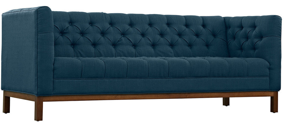 Modern Azure Panache Living Room Set Upholstered Fabric, 3-Piece Set