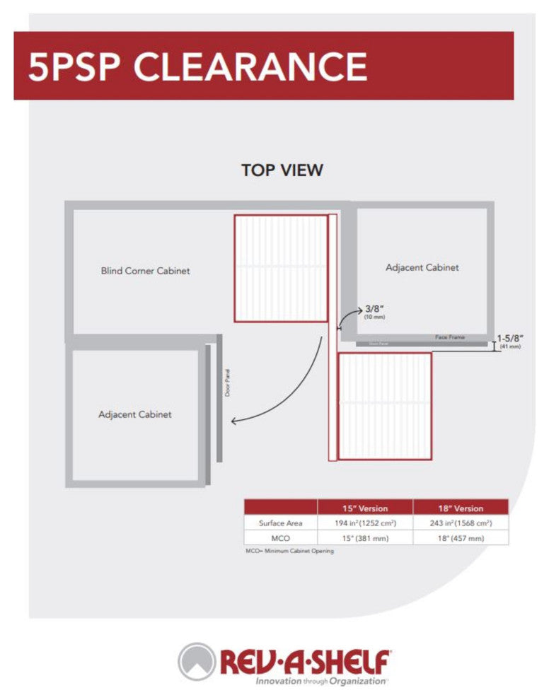 Steel 2-Tier Pull Out Solid Bottom Organizer for Blind Corner Cabinet, 15"