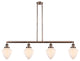 Innovations 214-AC-G661-7 4 Light Island Light, Antique Copper