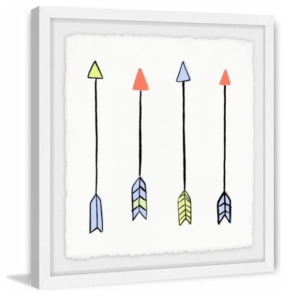 "It's All up from Here" Framed Painting Print, 32"x32"