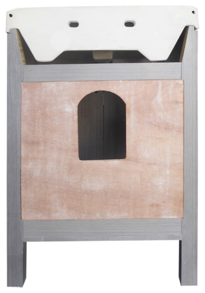 23.8" Single Sink Vanity-Gray