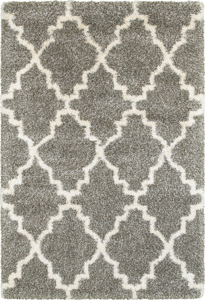Oriental Weavers Henderson Grey/ Ivory Geometric Indoor Area Rug 3'10"X5'5"