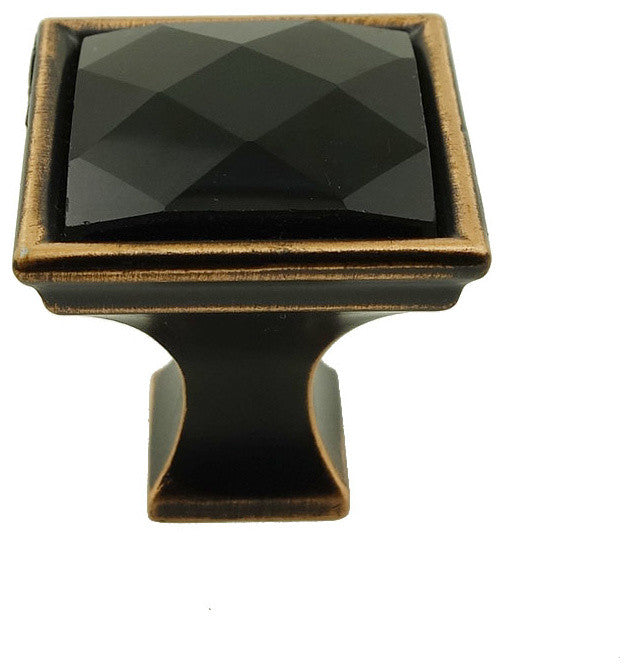 MultiFaceted Black Onyx Oil Rubbed Bronze Madison Classic Knob