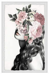 "Curly Bloom" Framed Painting Print, 16"x24"