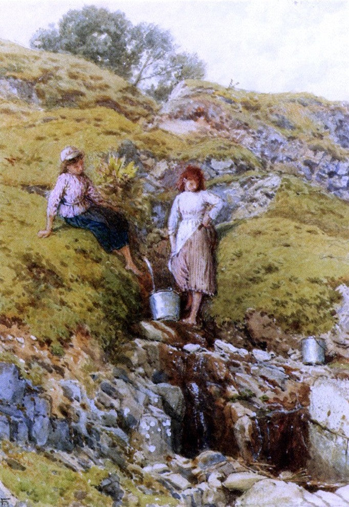 Myles Foster RWS Highland Burn Balmacara Near Kyle Of Lochalsh