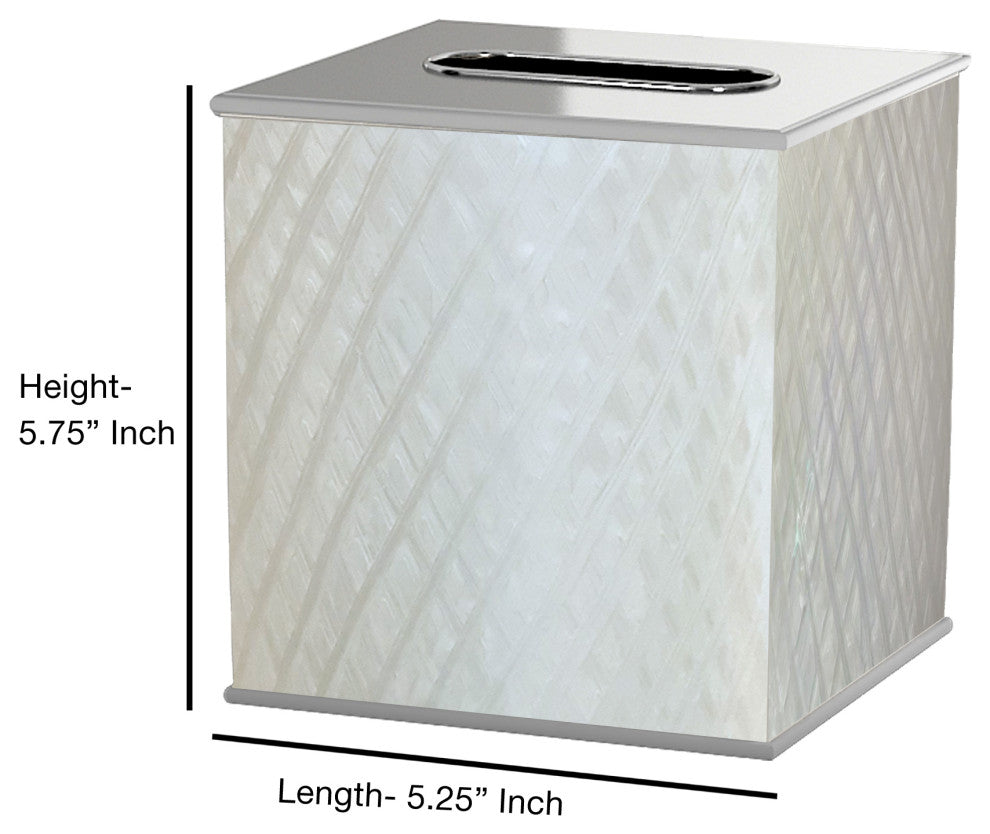 nu steel Almere Enamel Metal Tissue Box Cover