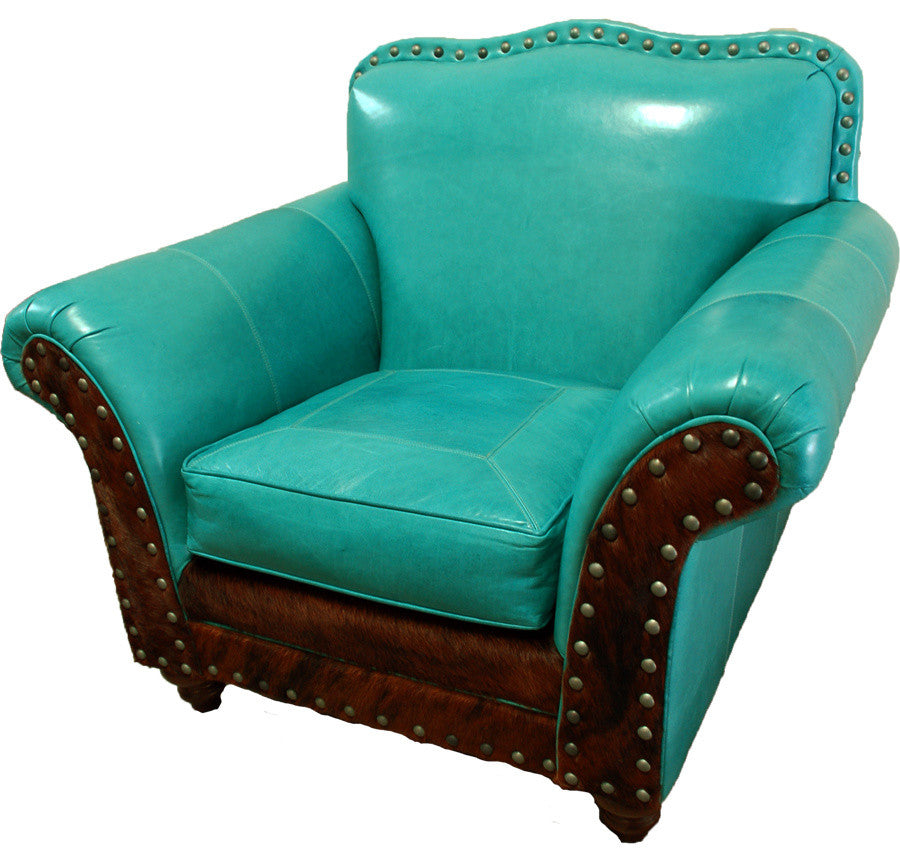 "Albuquerque" turquoise Club Chair