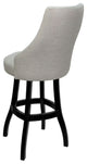 Swivel Wood Counter, Bar, Extra Tall Stool - Bellissima Plus, Williams Stone - Black, 26"