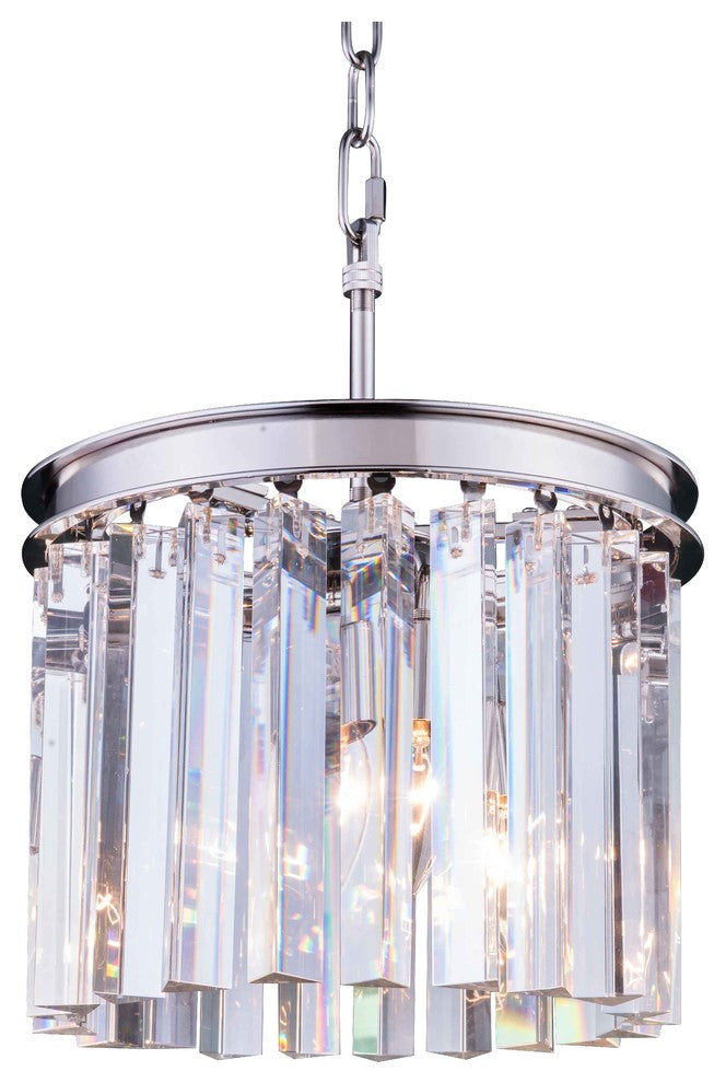 Elegant Lighting Sydney 12" 3 Light Royal Crystal Chandelier
