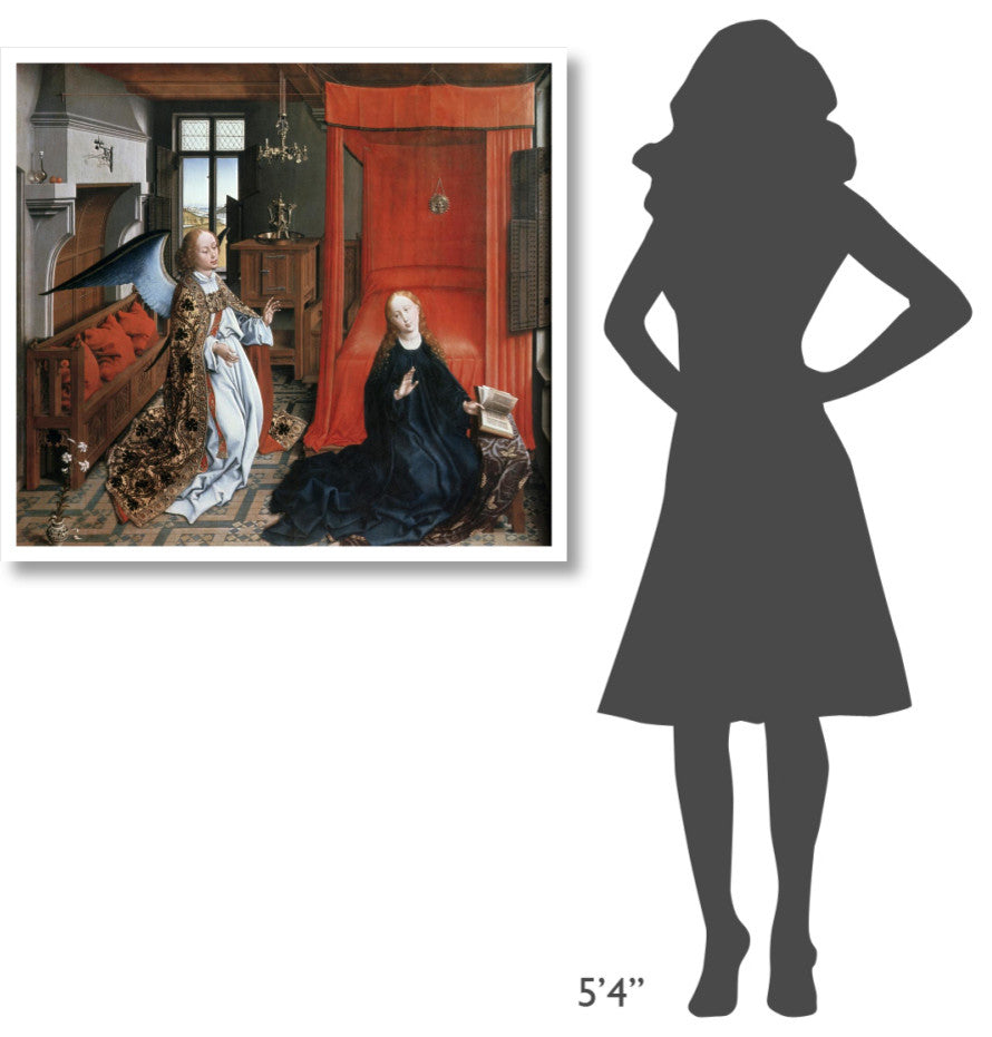 "Annunciation 2" Digital Paper Print by Rogier van der Weyden, 38"x35"