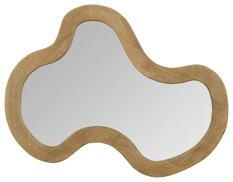 Oblique Mirror, Oak, 28" X 38"