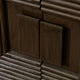 Trellis Sideboard Three Patterned Doors Cocoa Brown Finish
