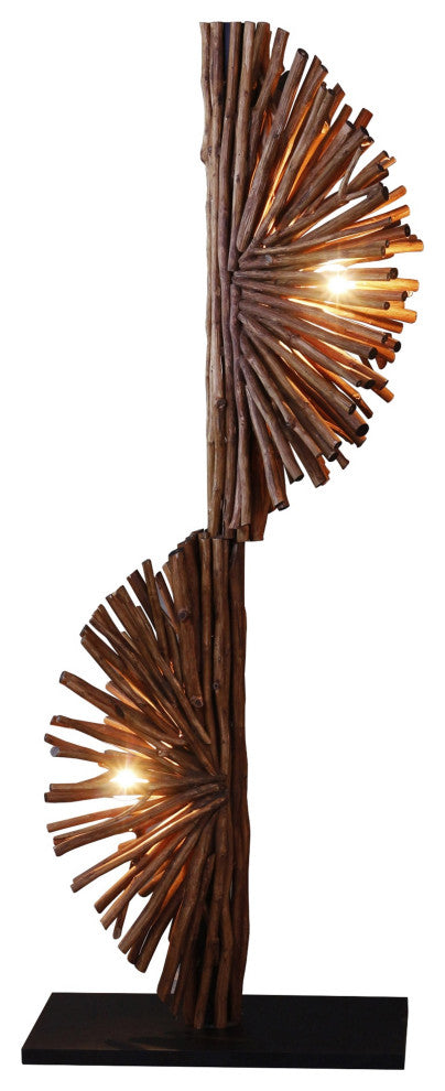 Artiva Nature Floor Lamp, Handcrafted, 59"