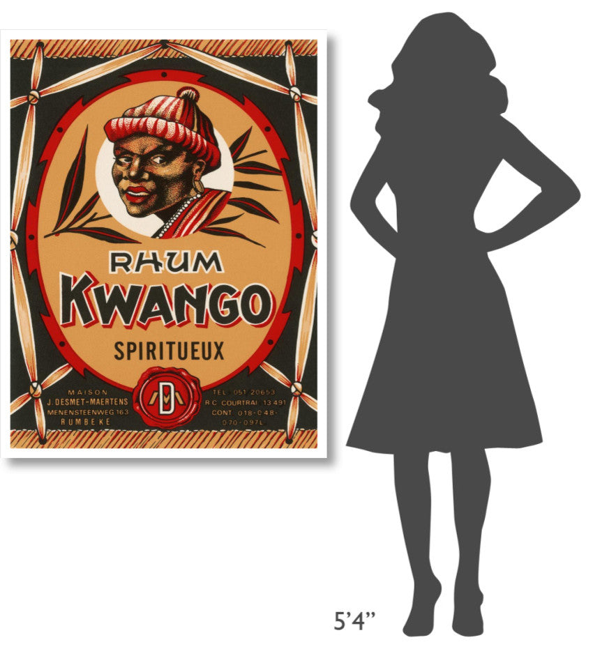 "Rhum Kwango" Digital Paper Print by Retrolabel, 35"x46"