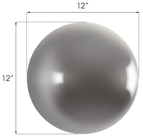 Ball on the Wall, Polished Aluminum, Small