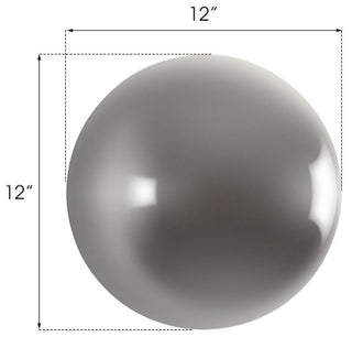 Ball on the Wall, Polished Aluminum, Small