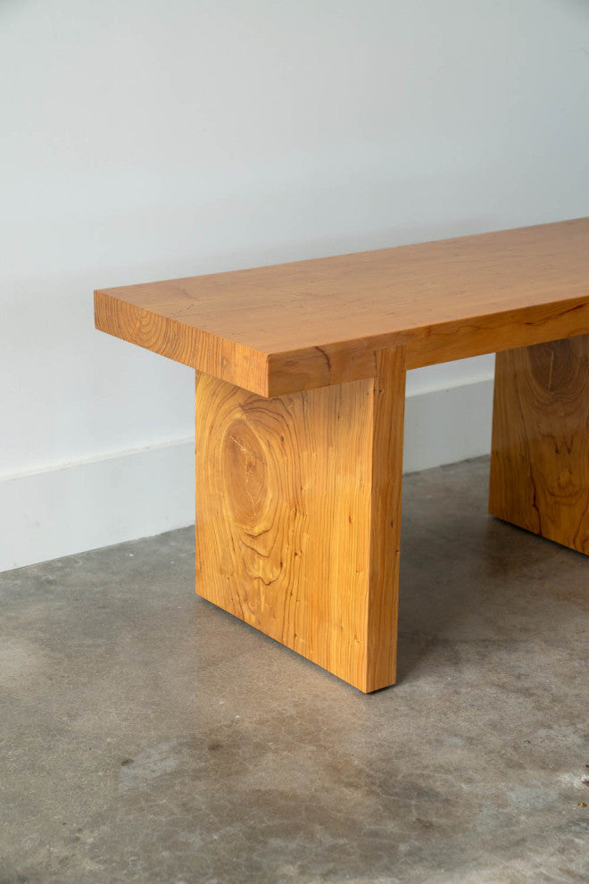 Rustic Wooden Bench Black