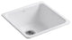 Kohler K-6587 Iron/Tones 20-7/8" Undermount Single Basin Enameled - White
