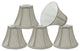 30033-5 Small Bell  Chandelier Clip On Lamp Shade Gray 3"x6"x5"