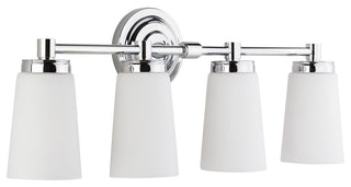 Sheffield Vanity Wall Sconce 4 Light, Polished Chrome
