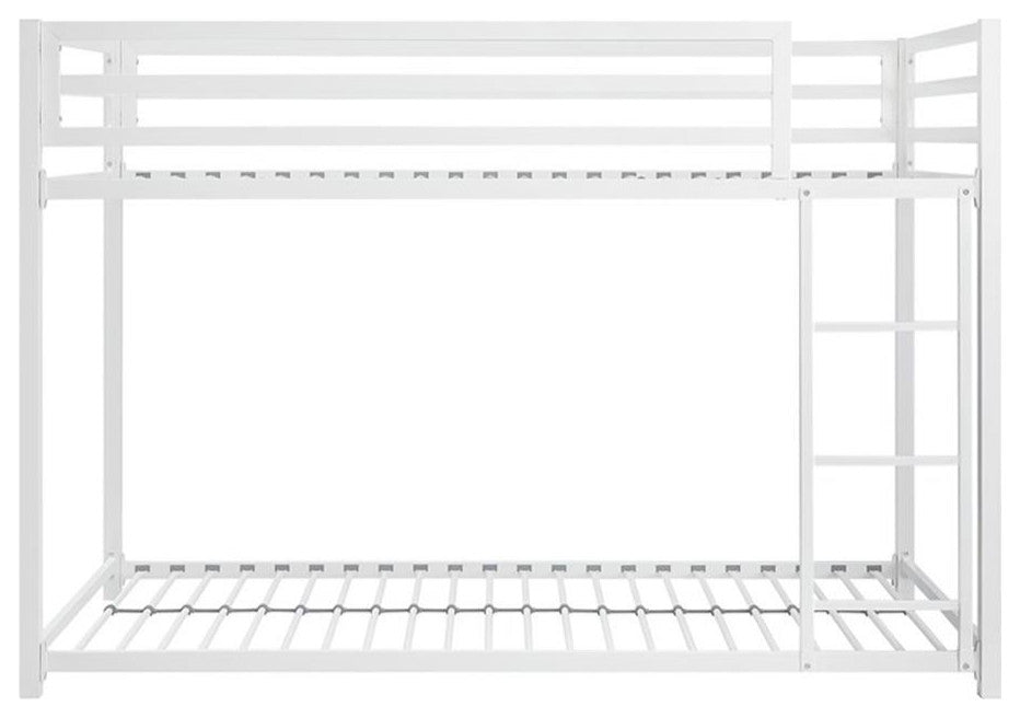 Lexicon Jovie Twin over Twin Metal Bunk Bed in White