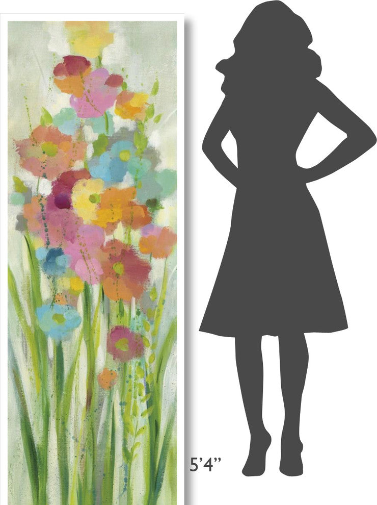 "Long Stem Bouquet I" Digital Paper Print by Silvia Vassileva, 26"x74"