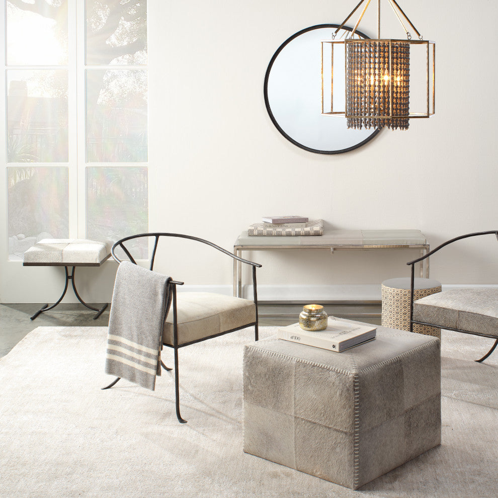 Refined Round Mirror, Black