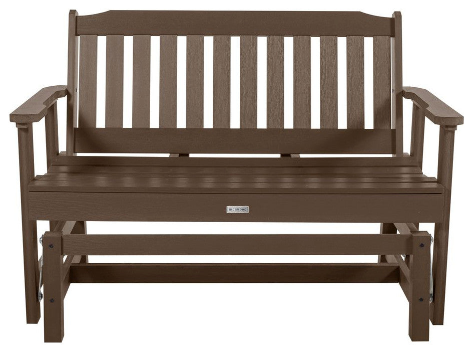 Lehigh Garden Gliding Bench 4', Weathered Acorn