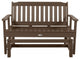 Lehigh Garden Gliding Bench 4', Weathered Acorn
