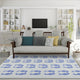 Indoor/Outdoor Seabreeze SZ15 Navy Machine Washable 8' x 10' Rug