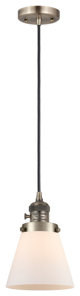 INNOVATIONS 201CSW-AB-G61-LED 1-Light Mini Pendant Antique Brass