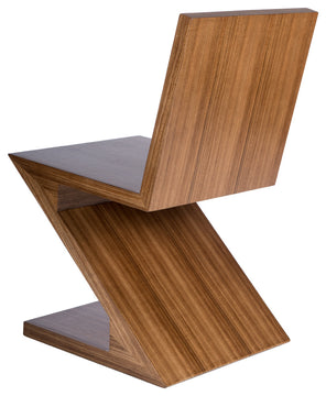 Zig Zag Accent Chair, Pine