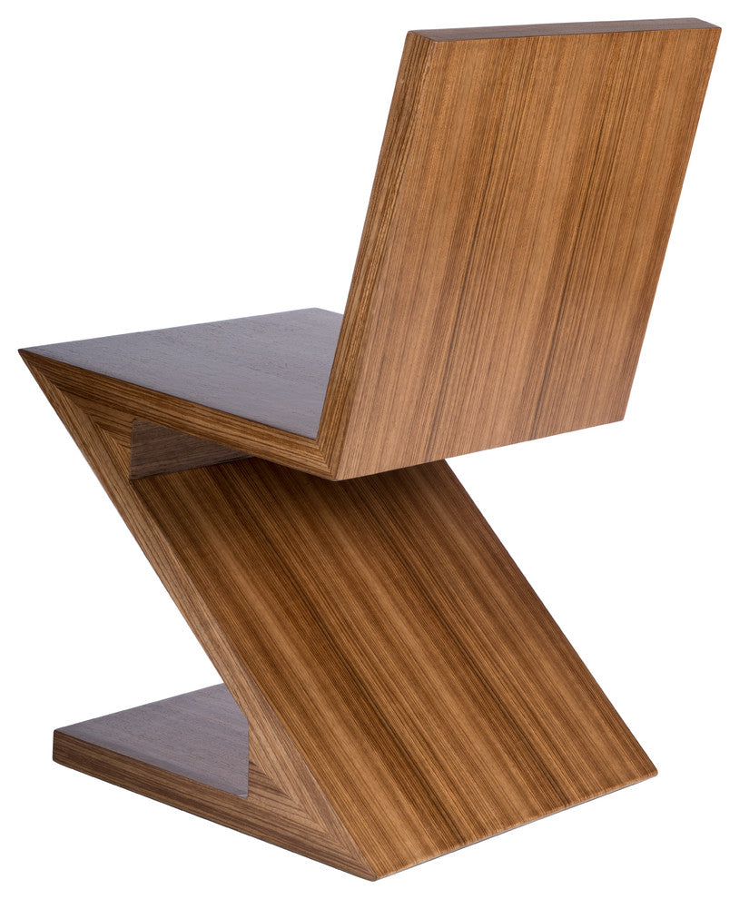 Zig Zag Accent Chair, Pine