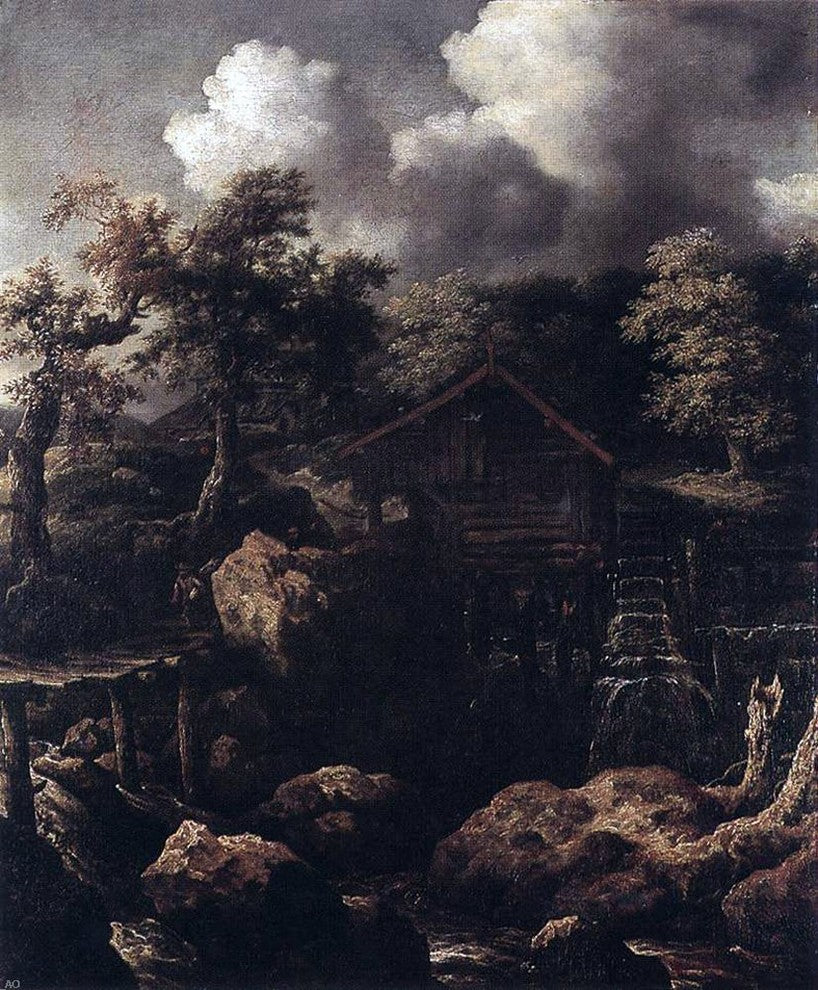 Allaert Van Everdingen Forest Scene With Water-Mill Wall Decal Print