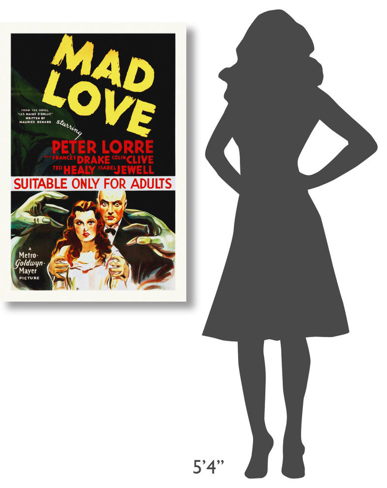 "Mad Love, 1935" Stretched Canvas Giclee by Hollywood Photo Archive, 27x40"