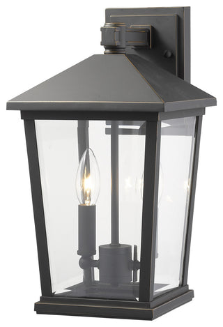 Z-Lite 568M Beacon 15" Tall 2 Light Wall Sconce - Oil Rubbed Bronze