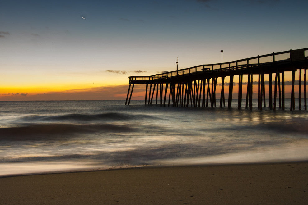 Motion of the Ocean Coastal Landscape Photo Canvas Wall Art Print, 24" X 36"