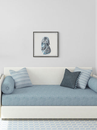 "Lop-Eared Rabbit" Framed Painting Print, 32x32