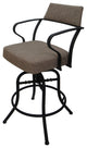 Swivel Tilt Metal Counter 26" or Bar 30" Stool - Carolina, Basin Beige - Grey, 26"
