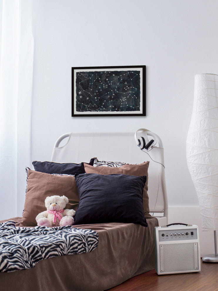 "The Constellations" Framed Painting Print, 12x8