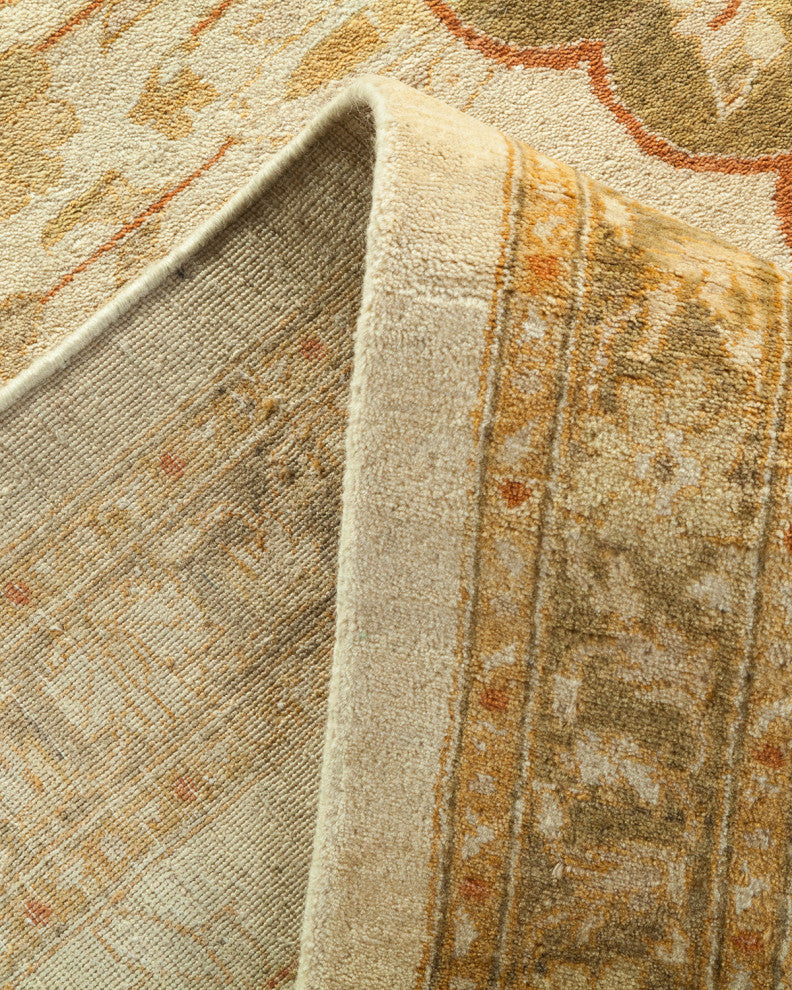 Arielle, One-of-a-Kind Hand-Knotted Area Rug Ivory, 9'3"x12'2"