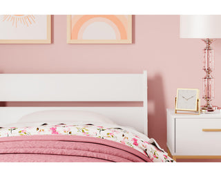Socalle White Twin Panel Headboard